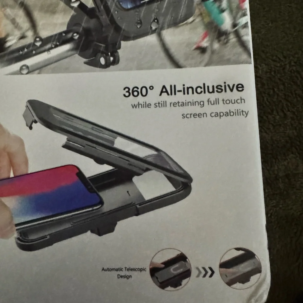 Adjustable Black Phone Mount for Bicycles